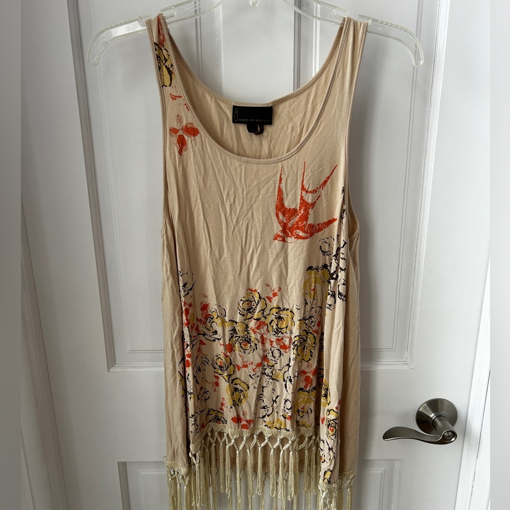 Jeans by Buffalo Tank Top - Cream and Orange